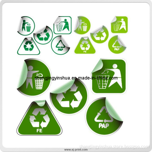 Custom Roll Color Printed Self Adhesive Sticker Label (PB007)